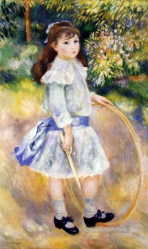 chica con un aro Pierre Auguste Renoir Pinturas al óleo